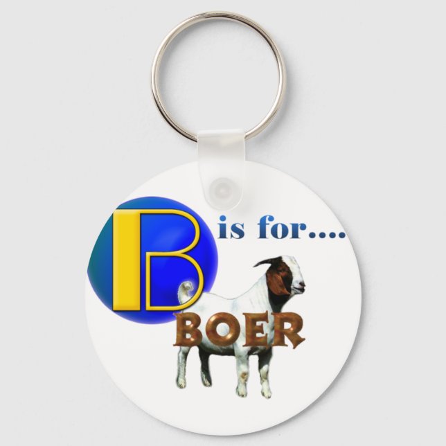 Porte-clés B est FoBOER - CADEAUX DE CHÈVRE (Recto)
