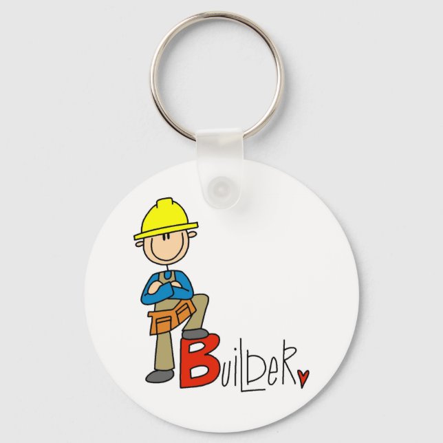 Porte-clés B est pour Bâtisseur (Recto)