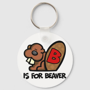 Porte-clés B Is For Beaver