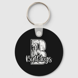 Porte-clés B Pour Bulldogs School Sports Ventilateur Team Spi