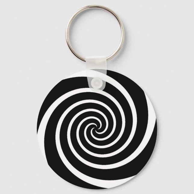 Porte-clés B/W Swirl - keychain (Recto)