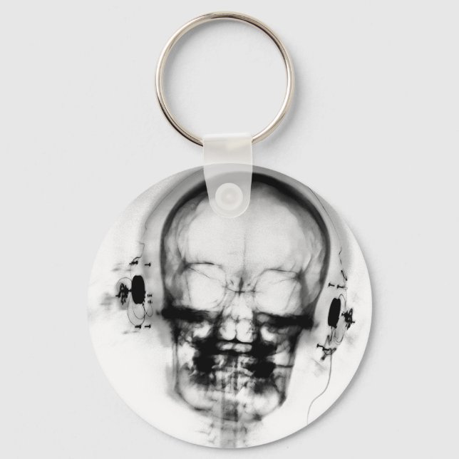 Porte-clés B&W X-ray Skeleton (Recto)
