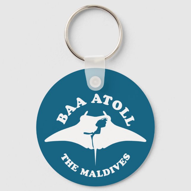 Porte-clés Baa Atoll Plongée Sous-Marine (Recto)