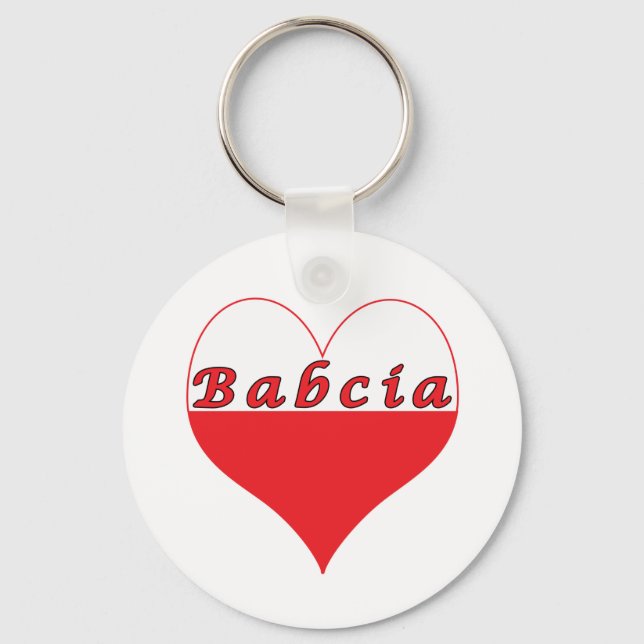 Porte-clés Babcia Coeur polonais (Recto)