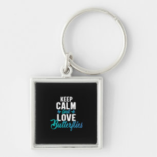 Porte-clés Babfly Keep Calm and Love Butterfly