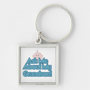 Porte-clés Baby Boy Posez la question sur mes petits-fils cad
