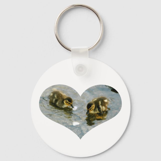 Porte-clés Baby Duckies Heart Keychain (Recto)