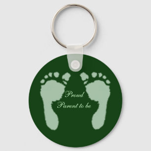 Porte-clés Baby Footprints (Green)