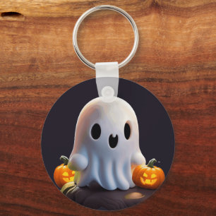 Porte-clés Baby Ghost Déplaisant mignon caractère Halloween