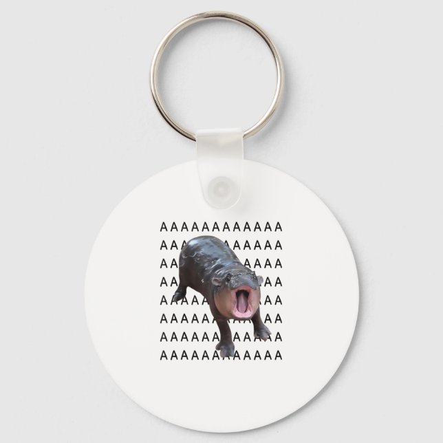 Porte-clés Baby Hippo Moo Deng Débardeur_10 (Recto)