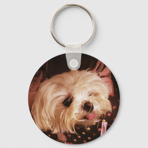 Porte-clés Baby in a Bag Maltese Puppy