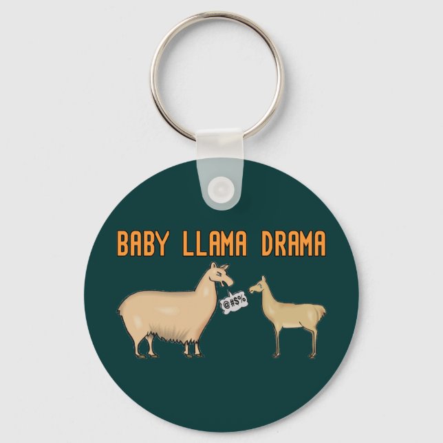 Porte-clés Baby Llama Drama (Recto)