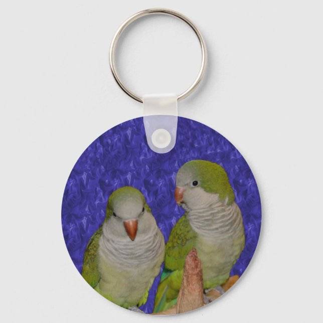 Porte-clés Baby Quaker Parrot Pair Animal (Recto)