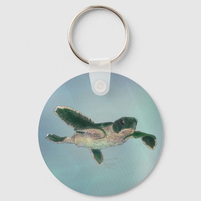 Porte-clés Baby sea Turtle (Recto)