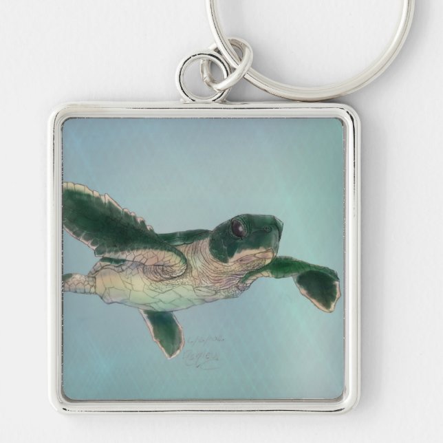 Porte-clés Baby sea Turtle (Devant)