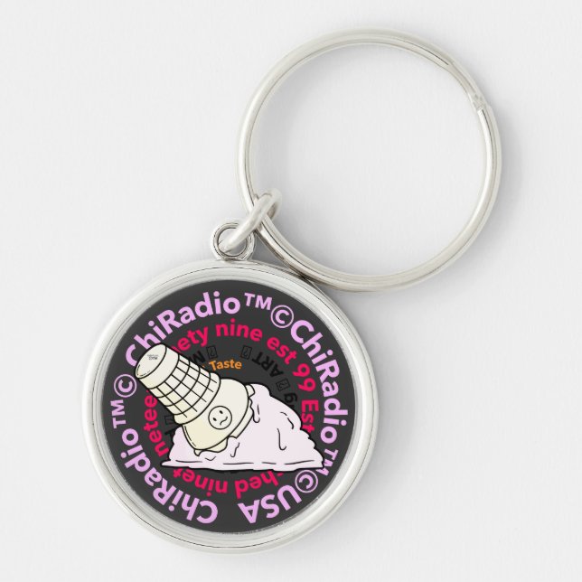 Porte-clés Bac à puce ChiradioLLC ™ (Devant)