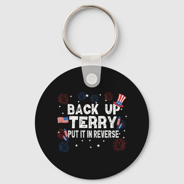 Porte-clés Back Up Terry Shirt Mettre Dans L'Inverse Drôle 4è (Recto)