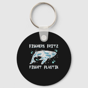 Porte-clés Backprint Fritz Poissons Plastique Protection de l