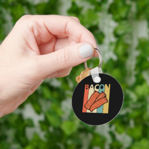 Porte-clés Bacon Cadeaux Vintage Bacon Funny Bacon Lover