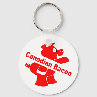 Porte-clés Bacon canadien