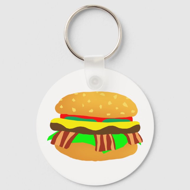 Porte-clés Bacon Cheeseburger (Recto)