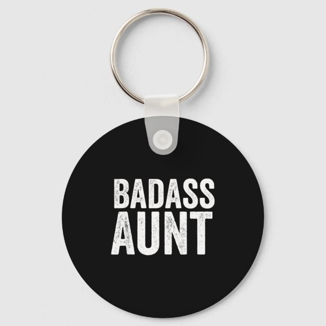 Porte-clés Bad Aunt Gift Funny New Aunt Idea New Niece Nephew (Recto)