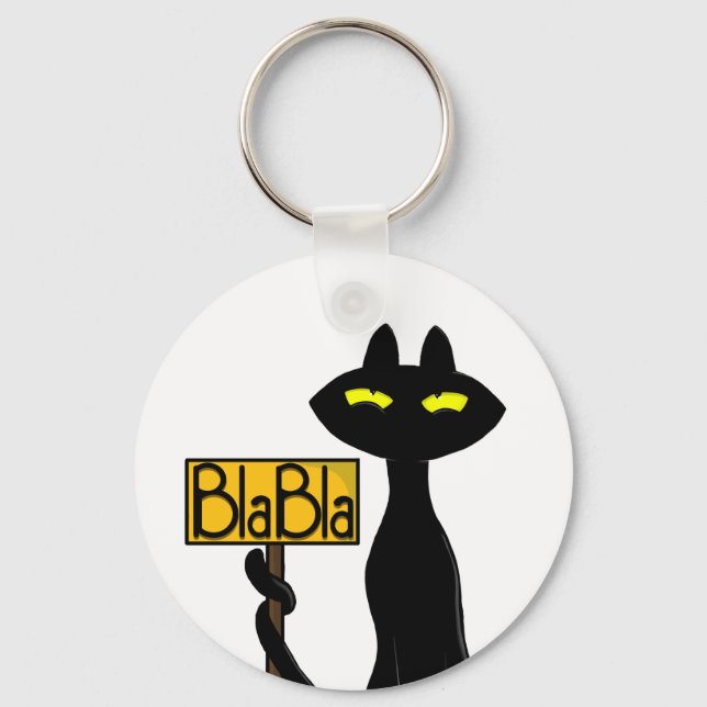 Porte-clés Bad Boogie - Le Chat- " BlaBla" (Recto)