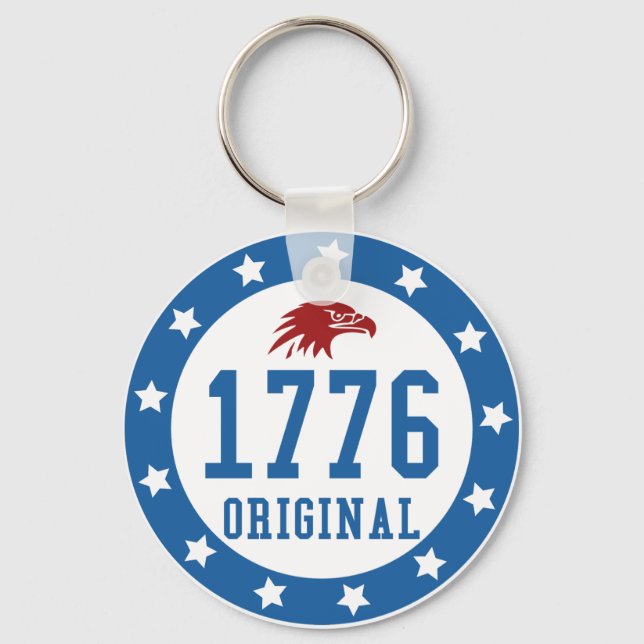 Porte-clés Badge 4 juillet 1776 Original (Recto)
