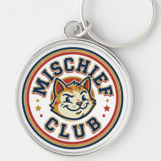 Porte-clés Badge Chat Esquintant du Club des Esprits Malins