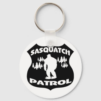 Porte-clés Badge de la forêt de patrouille de Sasquatch