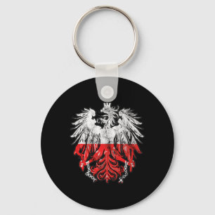 Porte-clés Badge de l'aigle de Pologne aux racines du patrimo