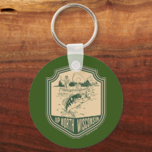 Badge de pêche dans le nord du Wisconsin