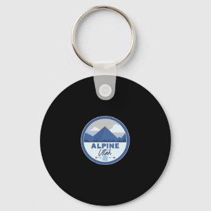Porte-clés Badge de randonnée souvenir des montagnes de l'Uta