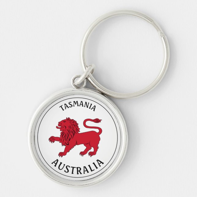 Porte-clés Badge de Tasmanie (Australie) (Devant)