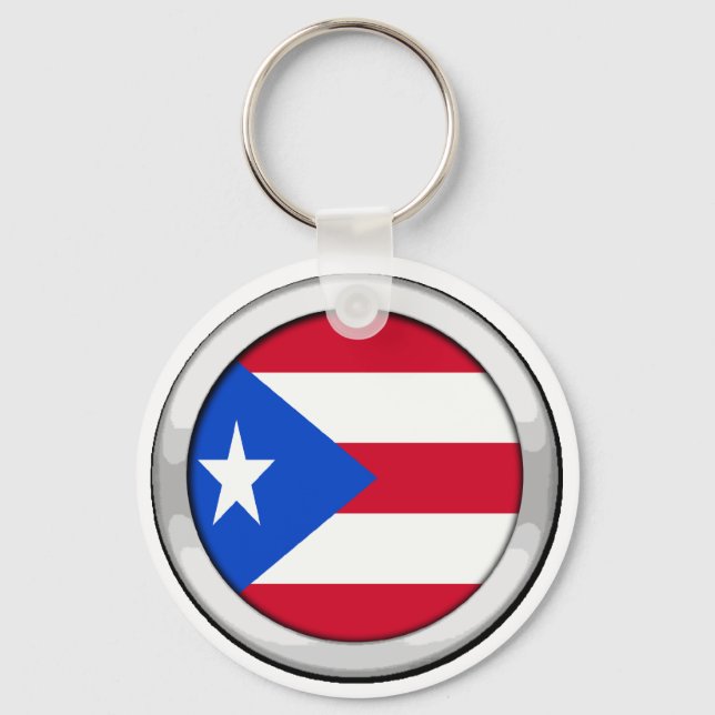 Porte-clés Badge Porto Rico (Recto)