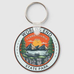 Porte-clés Badge Worlds End State Park Pennsylvania