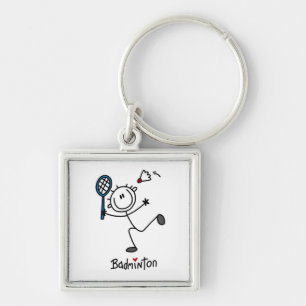 Porte-clés Badminton au personnage masculin simple