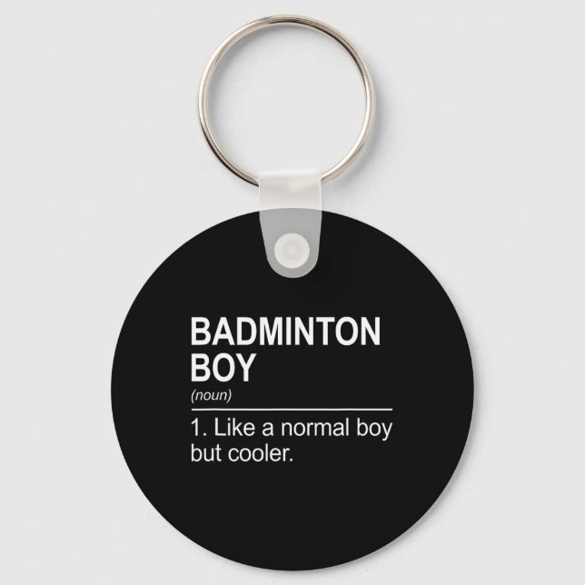 Porte-clés Badminton Boy Noun Définition Shuttle Badminton Pl (Recto)