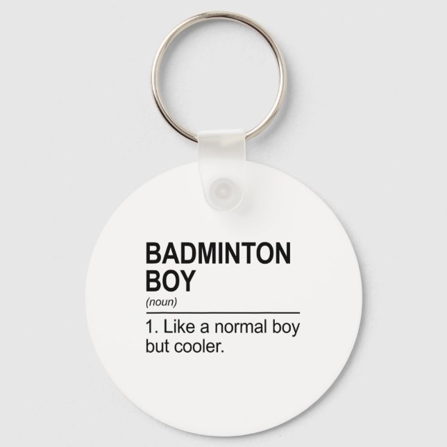 Porte-clés Badminton Boy Noun Définition Shuttle Badminton Pl (Recto)