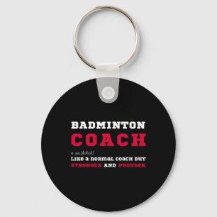 Porte-clés Badminton Coach Sports Coaching Définition Cadeau