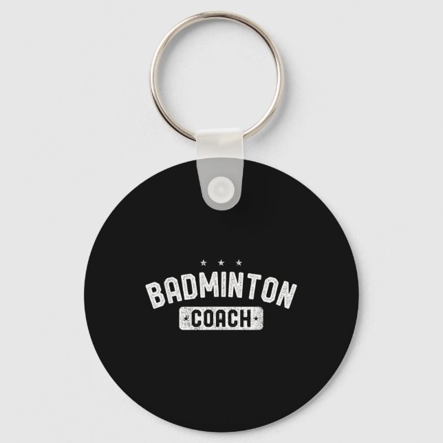 Porte-clés Badminton Coach Vintage Badminton  (Recto)