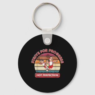 Porte-clés Badminton de mentalité positive inspirante motivan