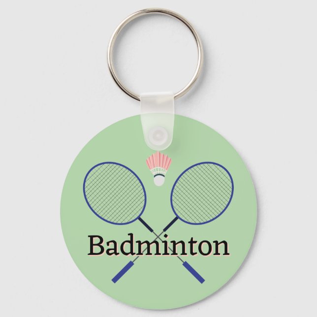 Porte-clés Badminton Design (Recto)