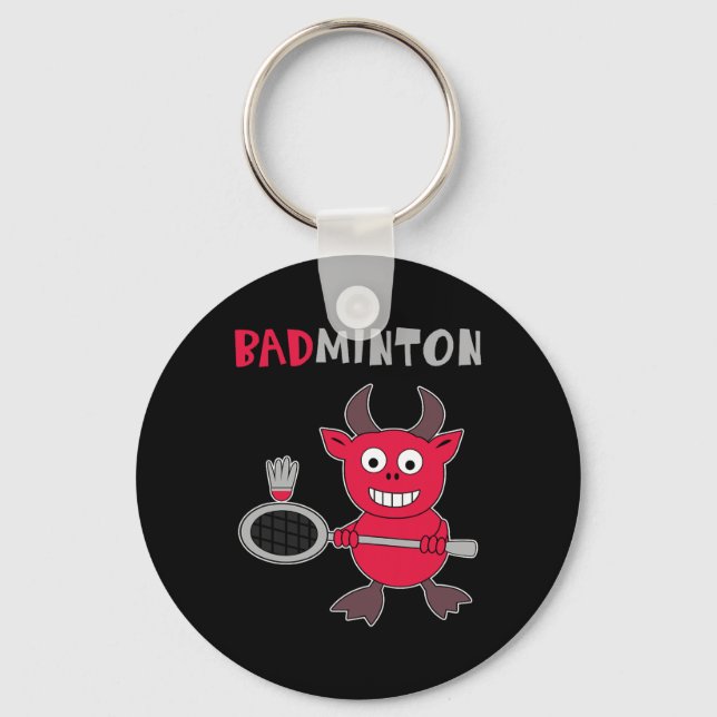 Porte-clés Badminton Devil Badminton Player Navette Sports Sm (Recto)
