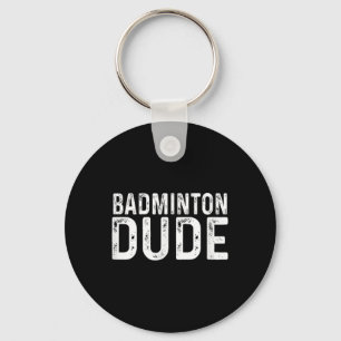Porte-clés Badminton Dude Raquette sportive en détresse