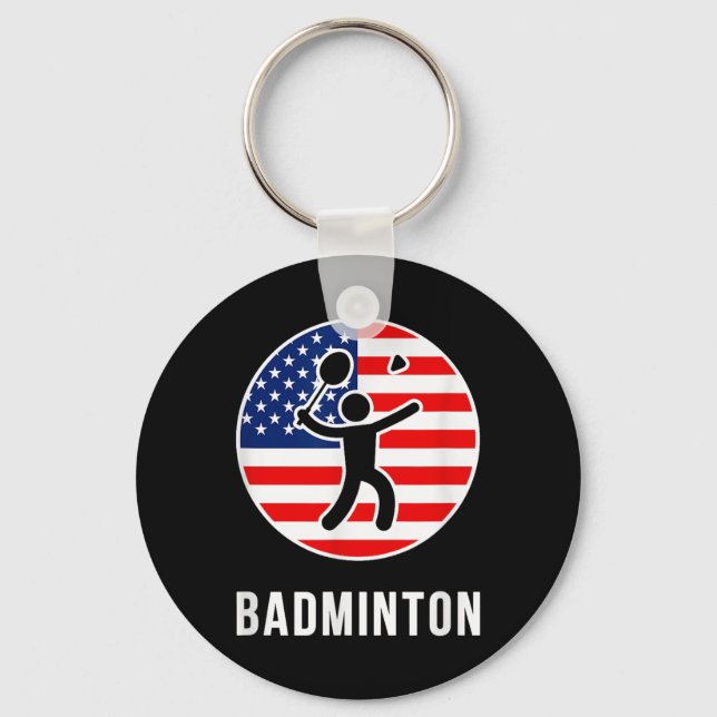 Porte-clés Badminton États-Unis  (Recto)