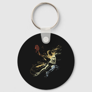 Porte-clés Badminton Femme Grafitti Jeu De Navette Pour Fille