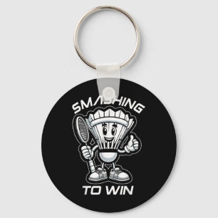Porte-clés Badminton Forever Cartoon Shuttle Et Racket Graphe