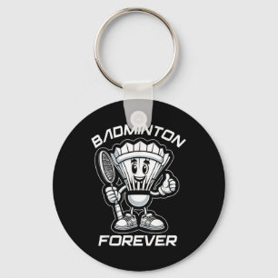Porte-clés Badminton Forever Cartoon Shuttle Et Racket Graphe
