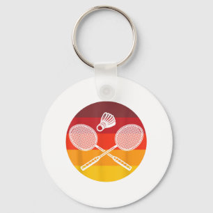 Porte-clés Badminton Graphic Badminton Player Navette Sports